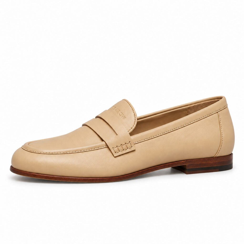 Mocassino in nappa, crema – Rearow